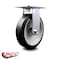 Service Caster 8 Inch Heavy Duty Top Plate Rubber on Aluminum Rigid Caster with Roller Bearing SCC-35R820-RAR - alternate 4